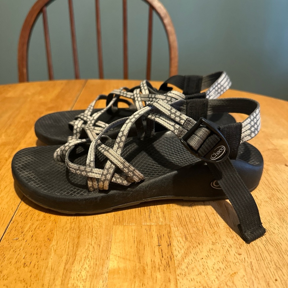 Chaco Women's Z/Cloud X2 Slip Resistant Black/Gray Sandal SIZE 8